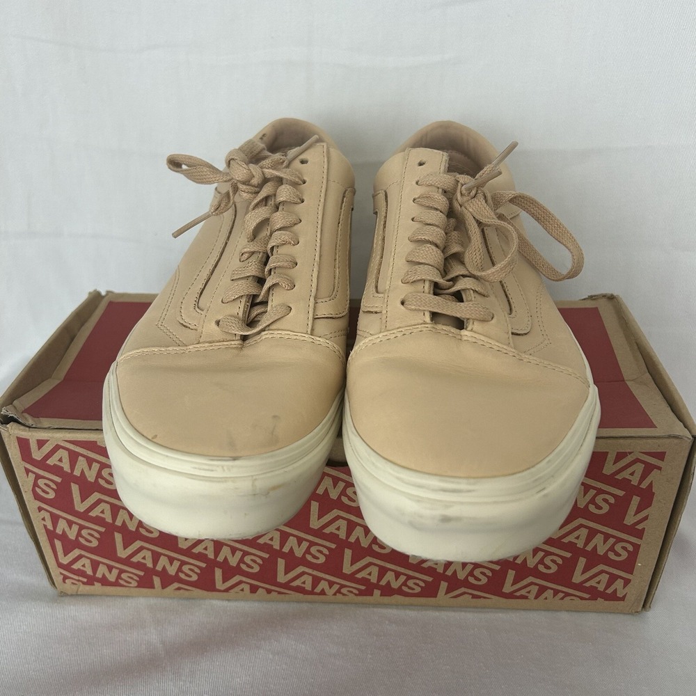 Vans Old Skool DX Veggie Tan Leather Men's Size 9 VN0A32GJLUI Skate Shoes